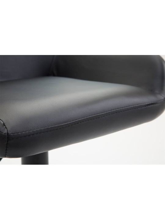 Sæt med 2 barstole Braga imiteret læder, sort Sæt med 2 barstole Braga imiteret læder, sort