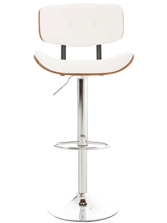 Barstol Sarnia imiteret læder, valnød/hvid Barstol Sarnia imiteret læder, valnød/hvid