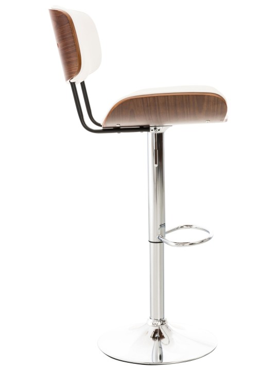 Barstol Sarnia imiteret læder, valnød/hvid Barstol Sarnia imiteret læder, valnød/hvid