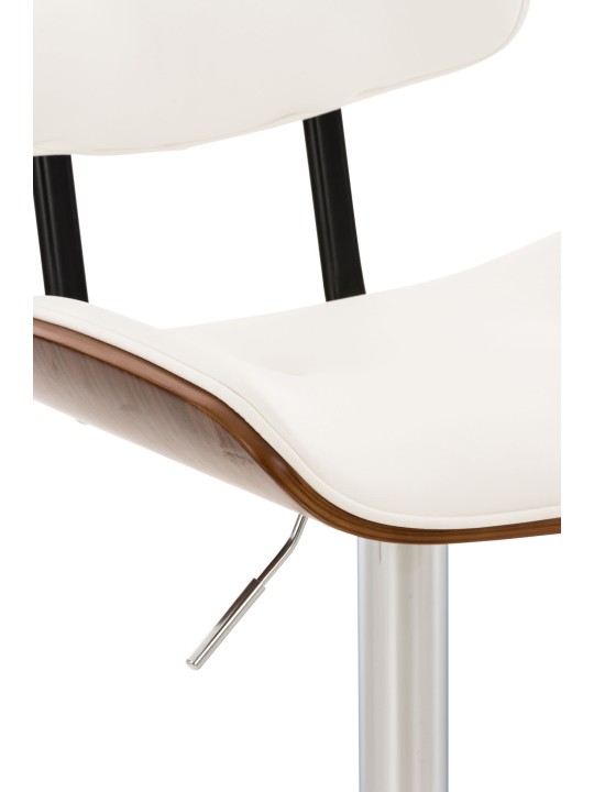 Barstol Sarnia imiteret læder, valnød/hvid Barstol Sarnia imiteret læder, valnød/hvid