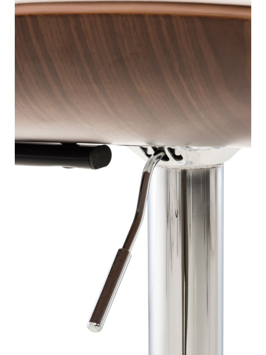 Barstol Sarnia imiteret læder, valnød/hvid Barstol Sarnia imiteret læder, valnød/hvid