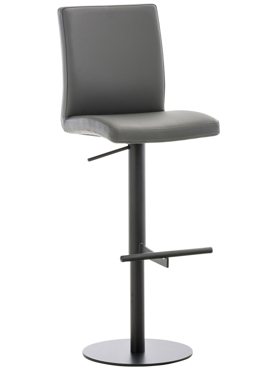 Barstol Cadiz imiteret læder, grå