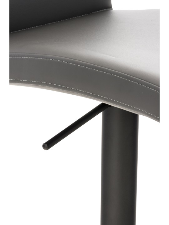 Barstol Cadiz imiteret læder, grå