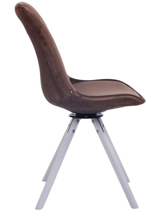Troyes Velvet Rund Spisestuestol, brun Troyes Velvet Rund Spisestuestol, brun