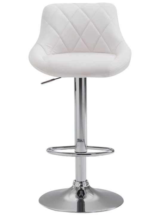 Sæt med 2 barstole Lazio imiteret læder C, hvid Sæt med 2 barstole Lazio imiteret læder C, hvid