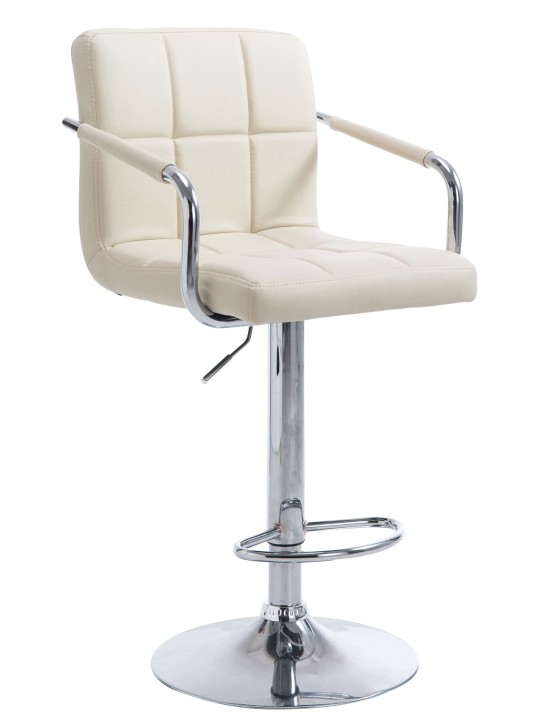 Barstol Lucy V2 krom, creme Barstol Lucy V2 krom, creme