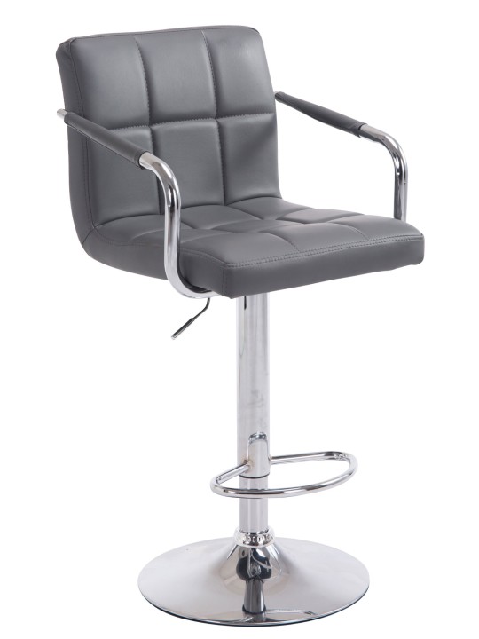 Barstol Lucy V2 krom, grå Barstol Lucy V2 krom, grå
