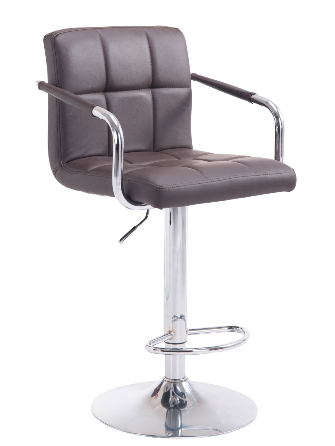 Barstol Lucy V2 krom, brun