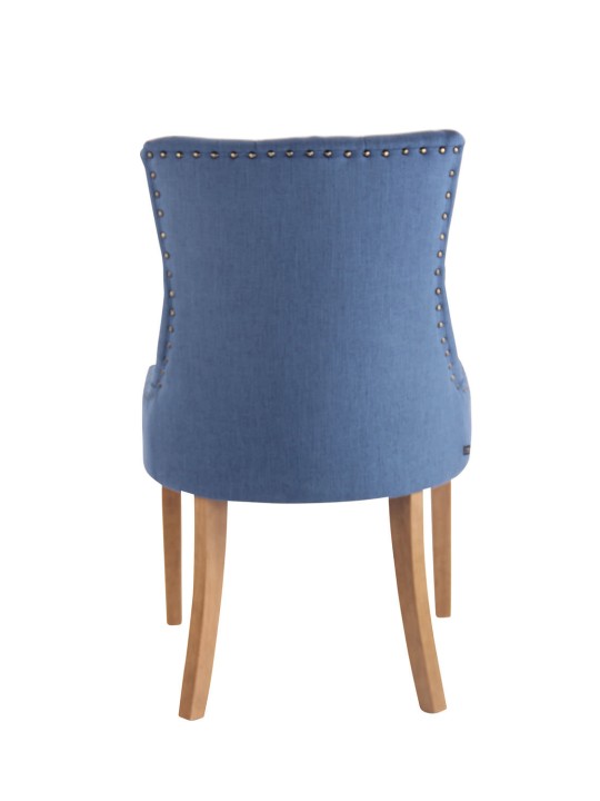 Sæt med 2 spisestuestole Aberdeen stof antique-light, blå Sæt med 2 spisestuestole Aberdeen stof antique-light, blå