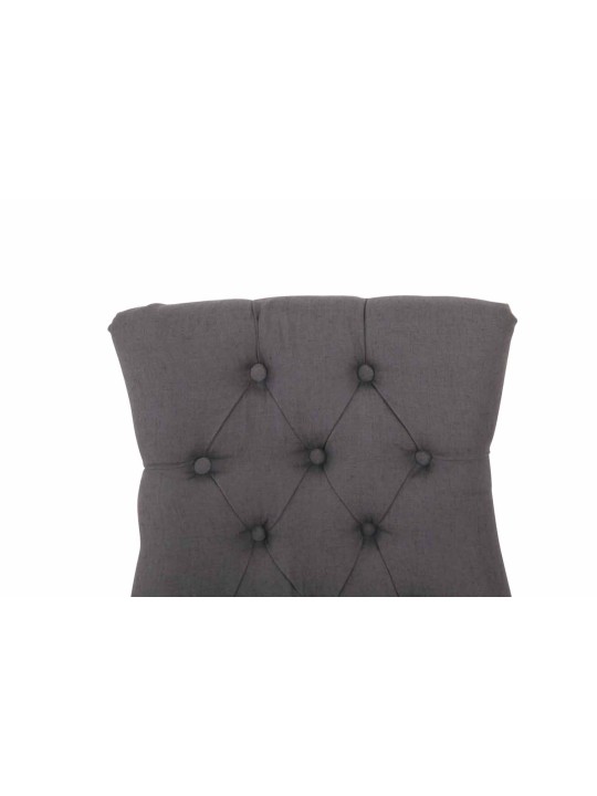 Sæt med 2 spisestuestole Aberdeen stof antique-light, mørkegrå Sæt med 2 spisestuestole Aberdeen stof antique-light, mørkegrå