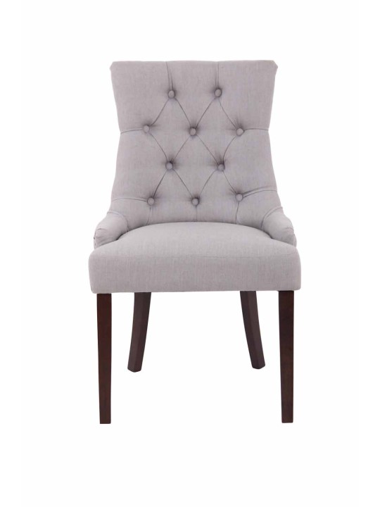 Sæt med 2 spisestuestole Aberdeen stof antik, grå Sæt med 2 spisestuestole Aberdeen stof antik, grå