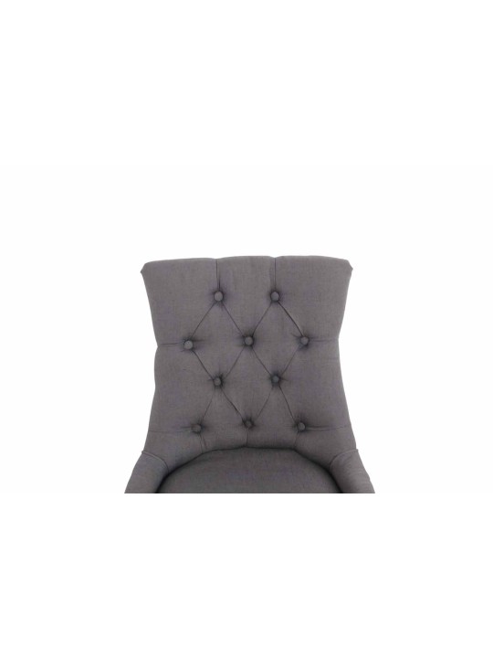 Sæt med 2 spisestuestole Aberdeen stof antik, mørkegrå Sæt med 2 spisestuestole Aberdeen stof antik, mørkegrå