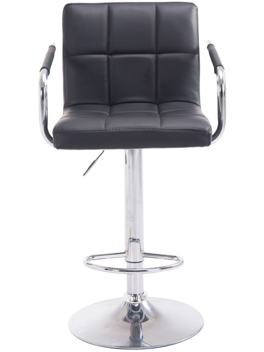 Barstol Lucy V2 krom, sort