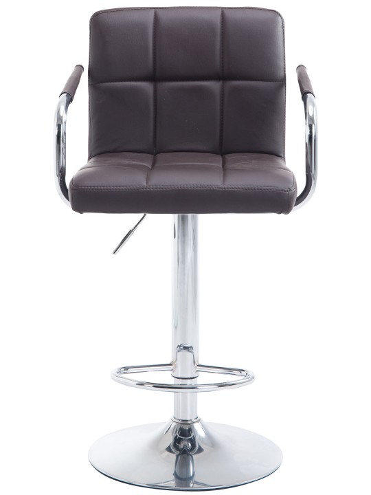 Barstol Lucy V2 krom, brun