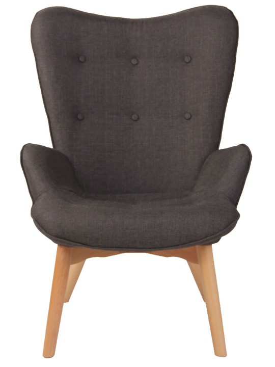 Liggestol Durham stof, mørkegrå