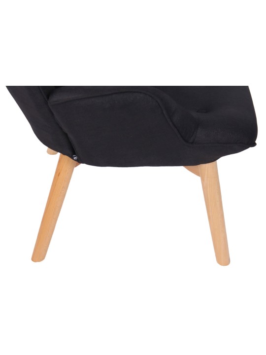 Liggestol Durham stof, sort