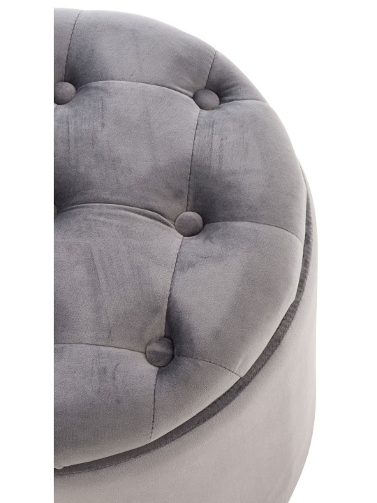 Taburet Pantin fløjl, grå Taburet Pantin fløjl, grå