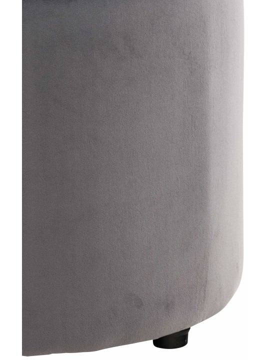 Taburet Pantin fløjl, grå Taburet Pantin fløjl, grå