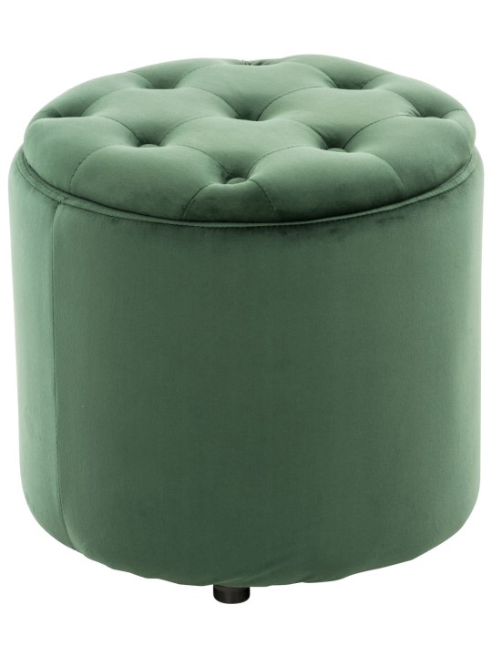 Taburet Pantin fløjl, grøn