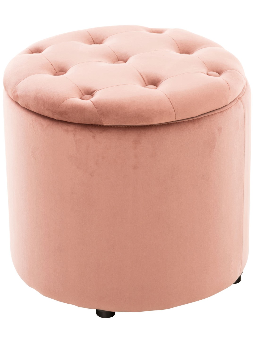 Taburet Pantin fløjl, pink