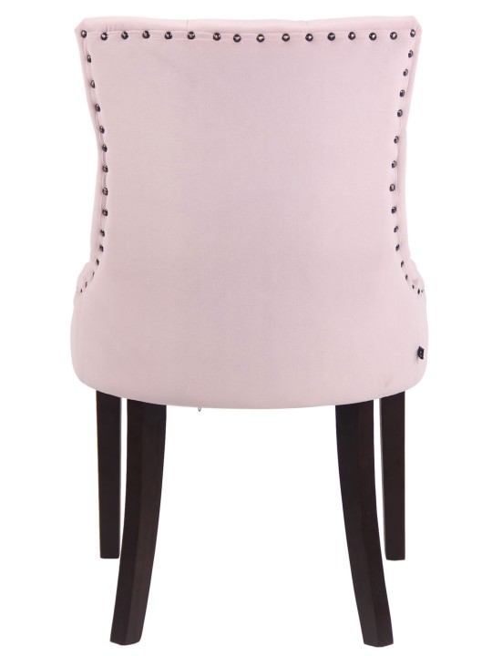 Spisestuestol Aberdeen fløjl antik, pink