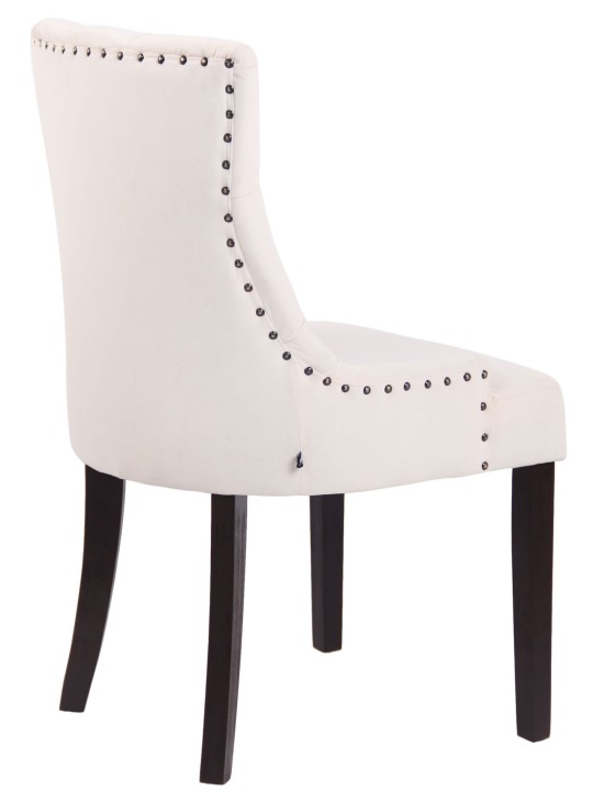 Spisestuestol Aberdeen fløjl antik, creme