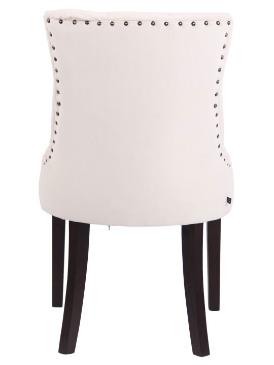 Spisestuestol Aberdeen fløjl antik, creme