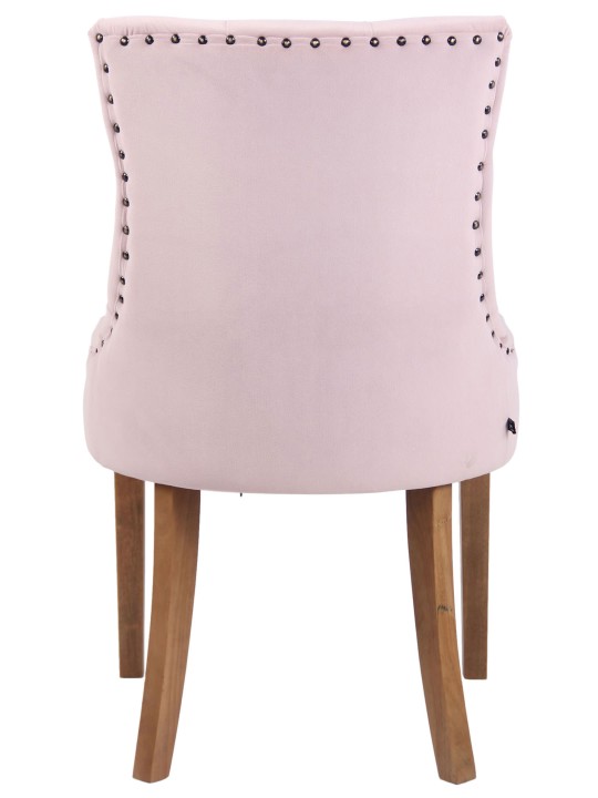 Spisestuestol Aberdeen fløjl antique-light, pink