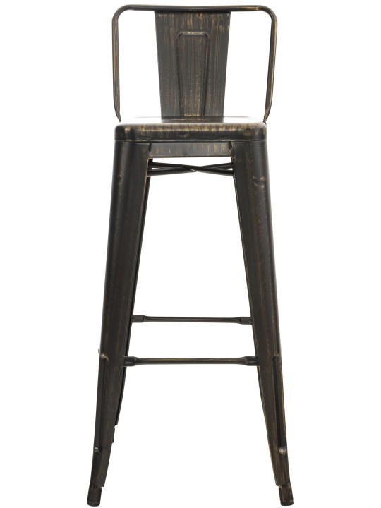 Barstol Mason antik, sort-guld