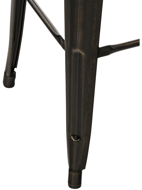 Barstol Mason antik, sort-guld