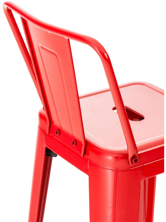 Sæt med 2 barstole Mason, rød