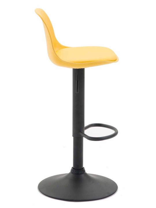 Sæt med 2 barstole Kiel plast, gul
