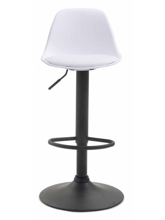 Sæt med 2 barstole Kiel plast, hvid