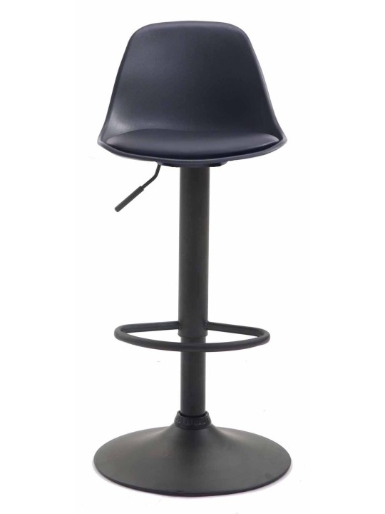 Sæt med 2 barstole Kiel plast, sort