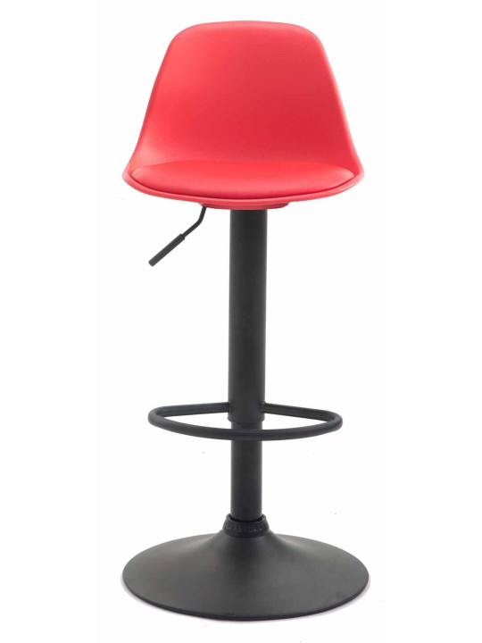 Sæt med 2 barstole Kiel plast, rød