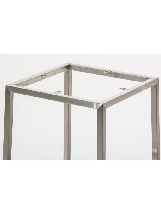 Sæt med 2 barstole Montreal 85 stof rustfrit stål, grå