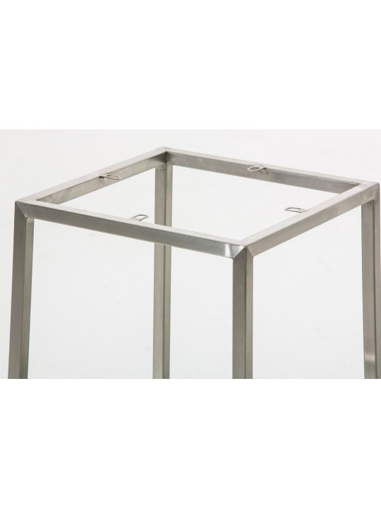 Sæt med 2 barstole Montreal 85 stof rustfrit stål, mørkegrå