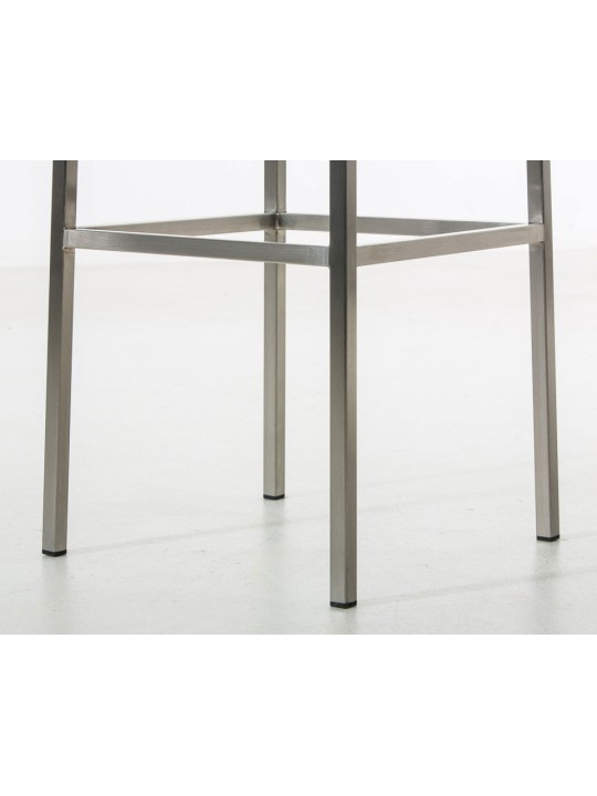 Sæt med 2 barstole Montreal 85 stof rustfrit stål, mørkegrå