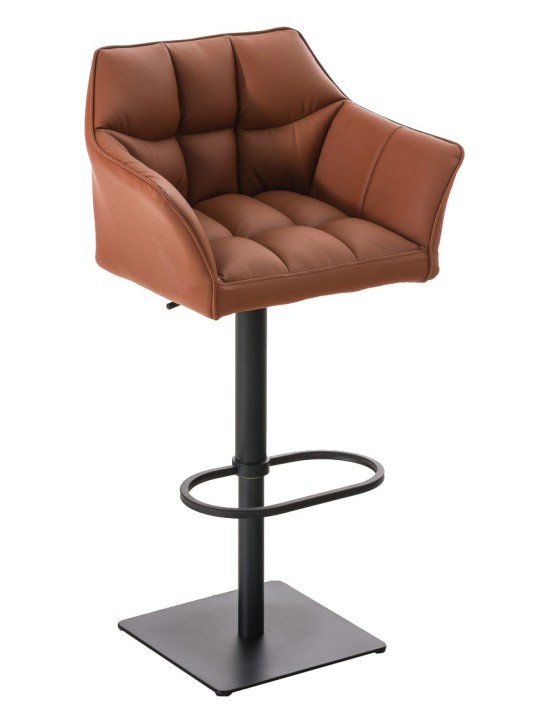 Sæt med 2 barstole Damaso imiteret læder, lysebrun Sæt med 2 barstole Damaso imiteret læder, lysebrun