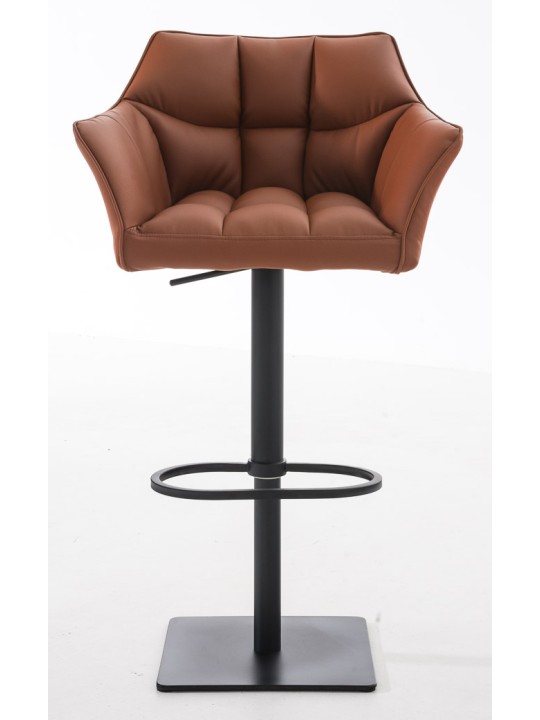 Sæt med 2 barstole Damaso imiteret læder, lysebrun Sæt med 2 barstole Damaso imiteret læder, lysebrun