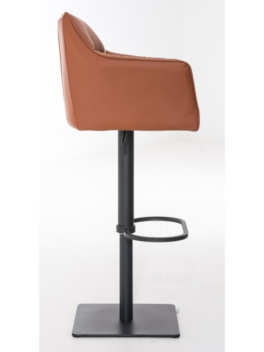 Sæt med 2 barstole Damaso imiteret læder, lysebrun Sæt med 2 barstole Damaso imiteret læder, lysebrun