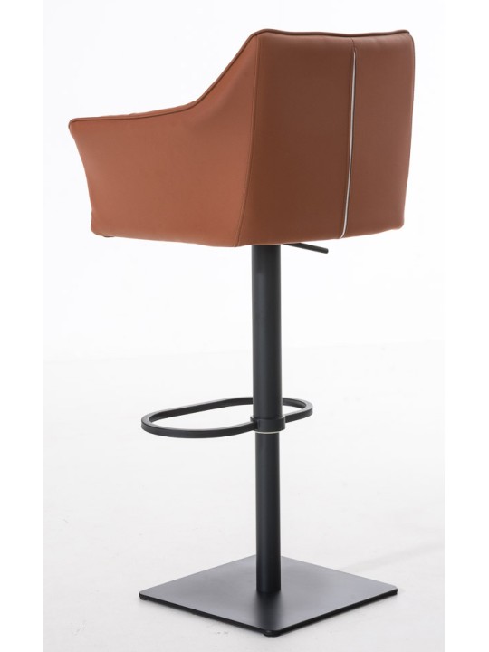 Sæt med 2 barstole Damaso imiteret læder, lysebrun Sæt med 2 barstole Damaso imiteret læder, lysebrun