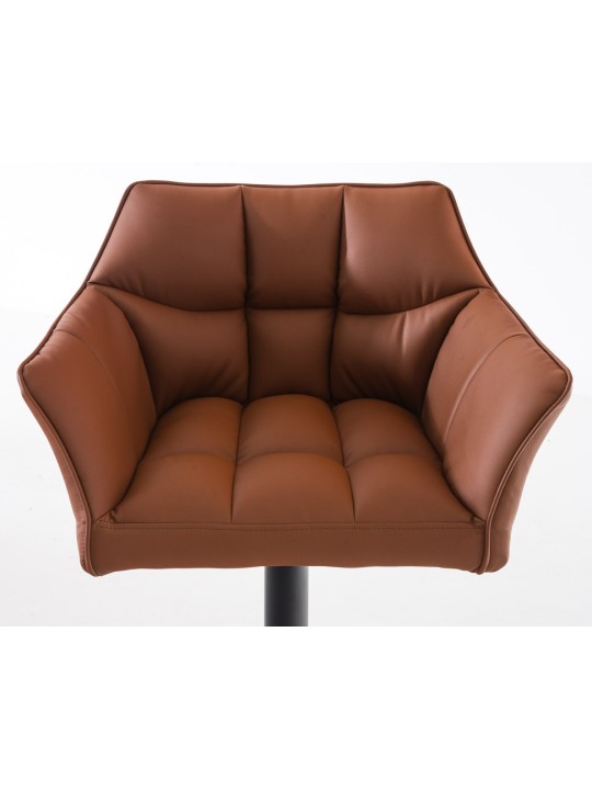 Sæt med 2 barstole Damaso imiteret læder, lysebrun Sæt med 2 barstole Damaso imiteret læder, lysebrun