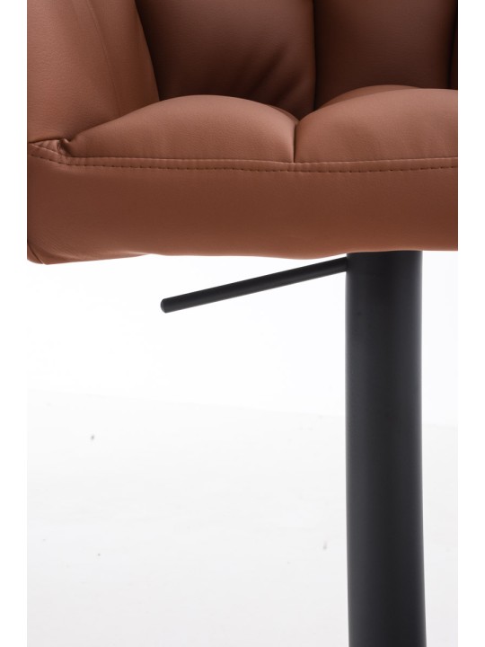 Sæt med 2 barstole Damaso imiteret læder, lysebrun Sæt med 2 barstole Damaso imiteret læder, lysebrun