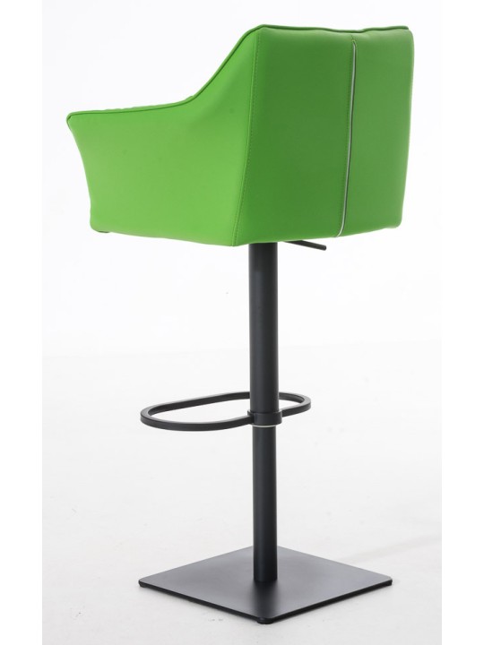 Sæt med 2 barstole Damaso imiteret læder, grøn