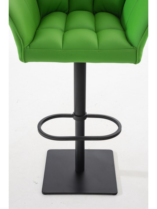 Sæt med 2 barstole Damaso imiteret læder, grøn