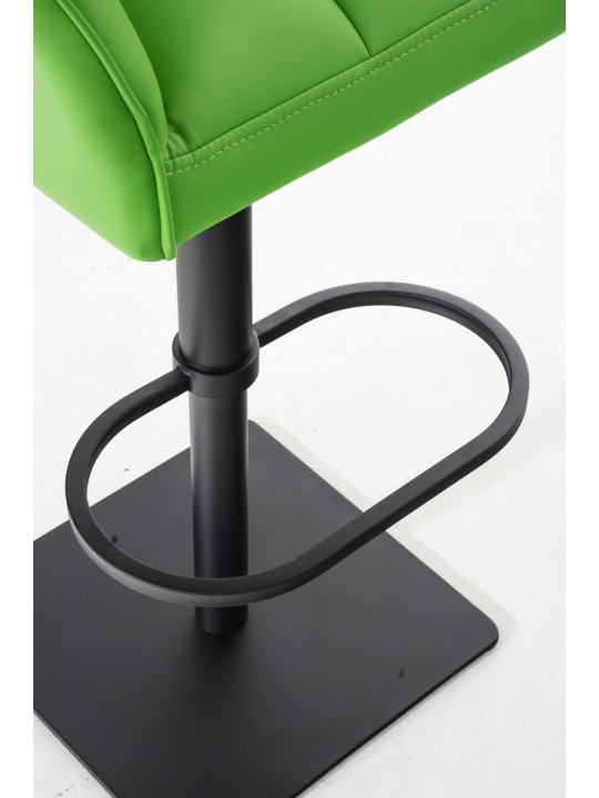 Sæt med 2 barstole Damaso imiteret læder, grøn