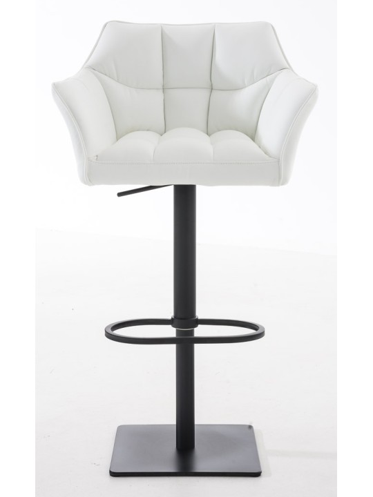 Sæt med 2 barstole Damaso imiteret læder, hvid Sæt med 2 barstole Damaso imiteret læder, hvid