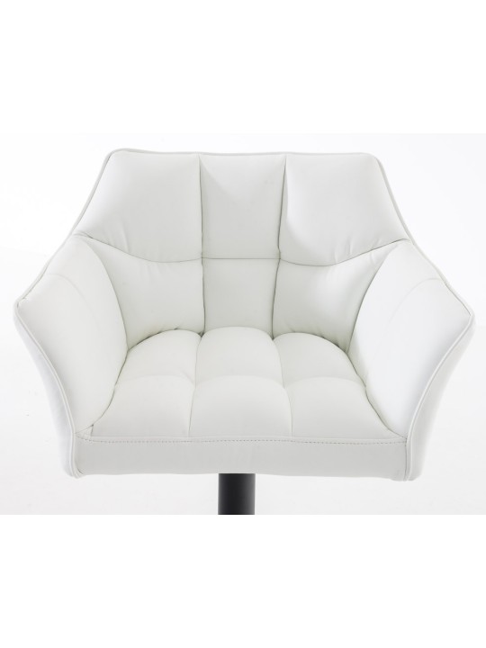 Sæt med 2 barstole Damaso imiteret læder, hvid Sæt med 2 barstole Damaso imiteret læder, hvid