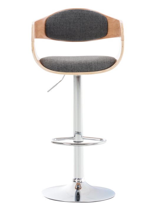 Sæt med 2 barstole Kingston C stof, natur/lysegrå